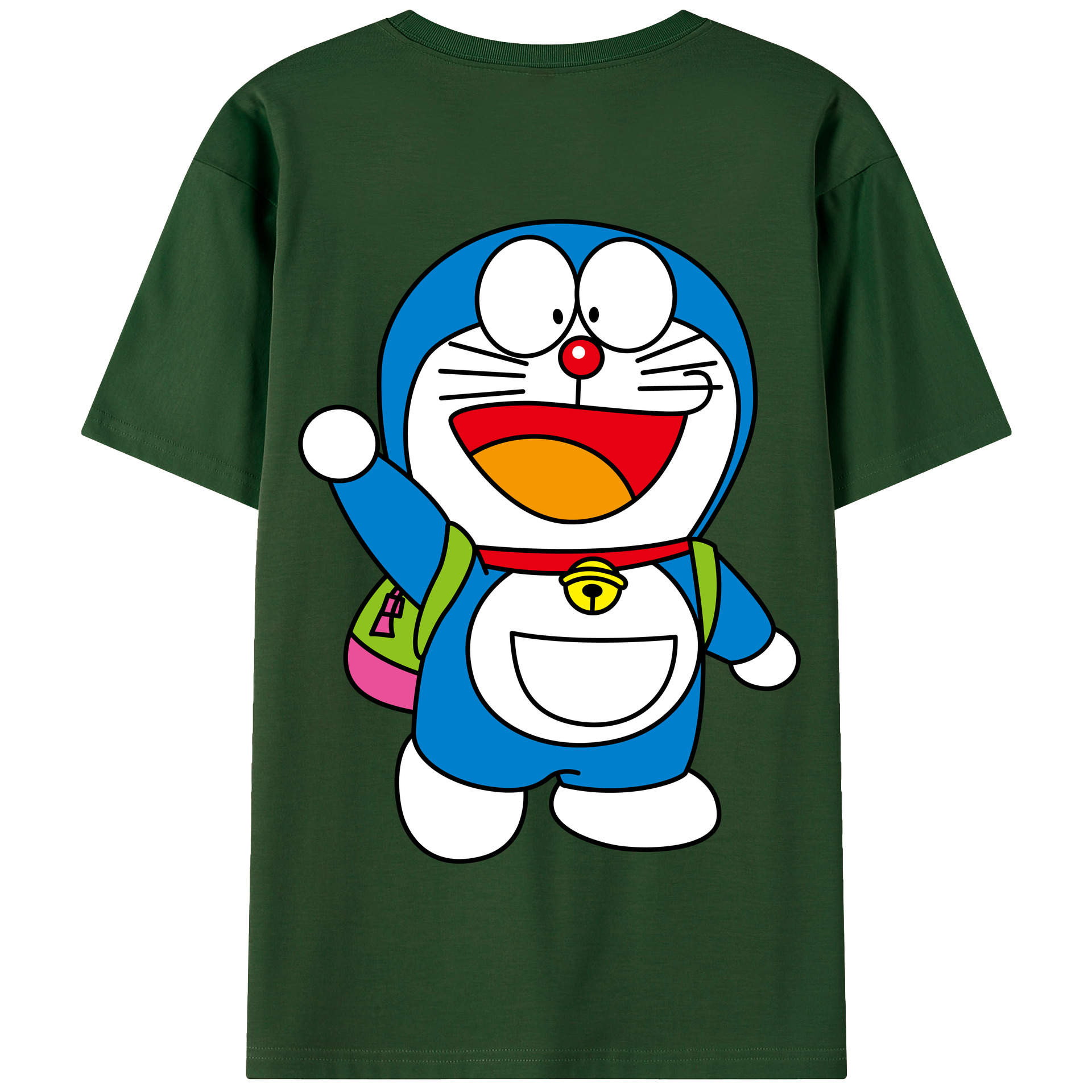 （画像用） ドラえもん Doraemon 綿100％半袖Tシャツ（背面プリント）